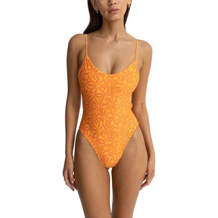 Rhythm - Allegra Tie Back Minimal One Piece Swimsuit - Women's - Orange