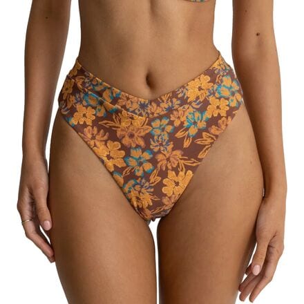 Oasis Floral Deep-V Hi Waist Bikini Bottom - Women's