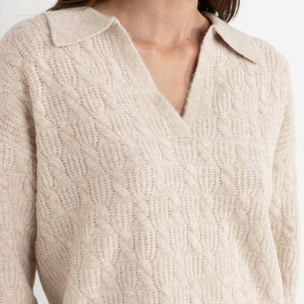 Rhythm - Lexie V-Neck Collared Jumper - Women's