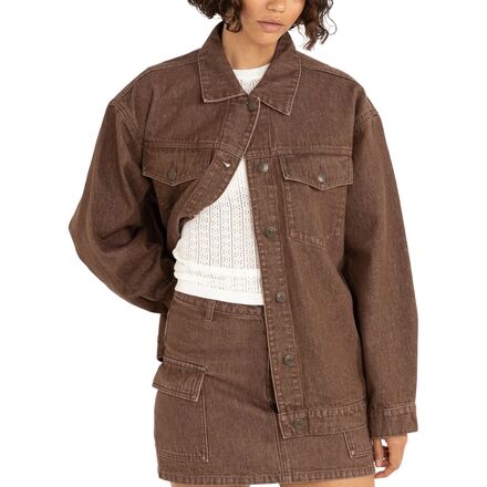 Oversized Denim Jacket - Women's