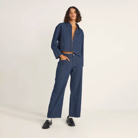 Rhythm - Pinstripe Cropped Jacket - Women's