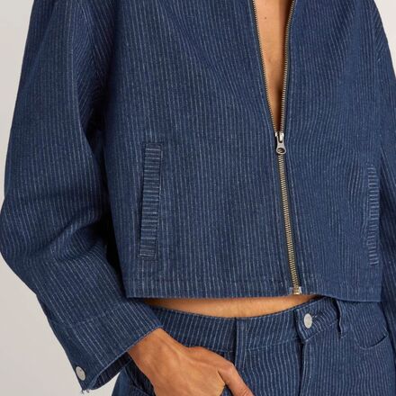 Rhythm - Pinstripe Cropped Jacket - Women's