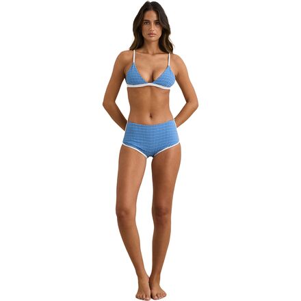 Rhythm - Lola Check Boyleg Pant - Women's