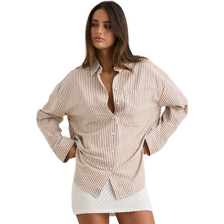 Valley Stripe Oversized Shirt - Women's