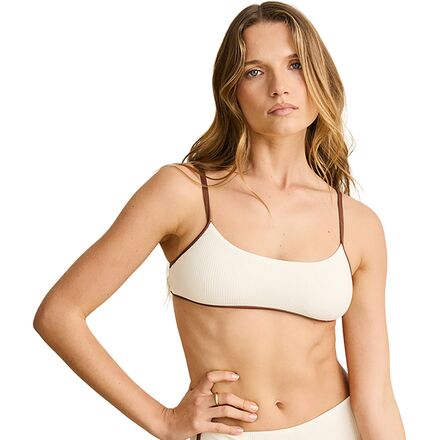 Lily Rib Contrast Crop Top - Women's