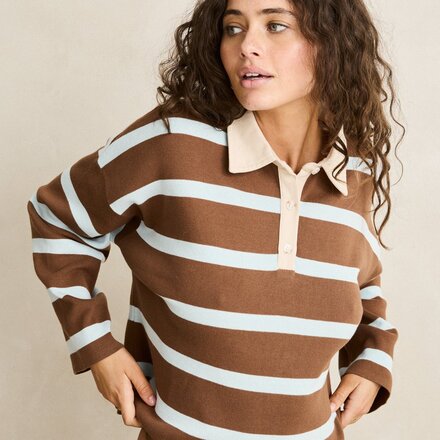 Rhythm - Rugby Polo Knit Sweater - Women's