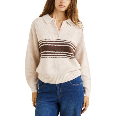Strata Knit Collared Jumper - Women's