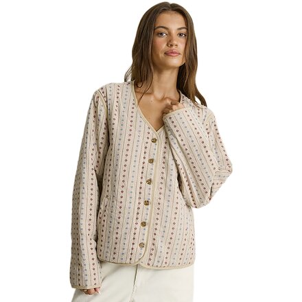 Daisy Floral Quilted Jacket - Women's