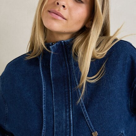 Rhythm - Juna Denim Funnel Jacket - Women's