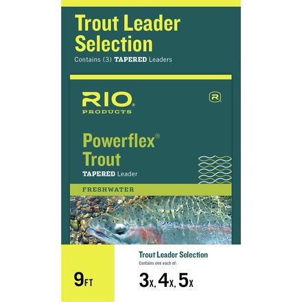 RIO - Powerflex Trout Leader Selection - 3X/4X/5X