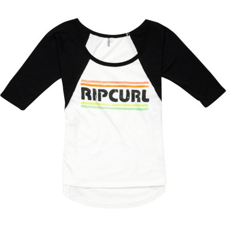Rip Curl - Surf Zone Baseball T-Shirt - 3/4-Sleeve - Women's