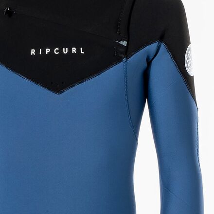 Rip Curl - Dawn Patrol 4/3 Chest-Zip Full Wetsuit - Men's - Blue Black