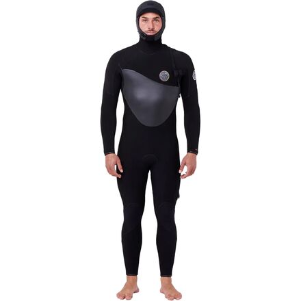 Rip Curl - Flashbomb Heat Seeker 5/4 Hooded Zip-Free Wetsuit - Men's - Black