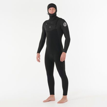 Rip Curl - Dawn Patrol 5/4 Chest-Zip Hooded Wetsuit - Men's