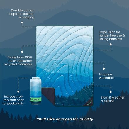 Rumpl - Original Puffy Fade 1-Person Blanket