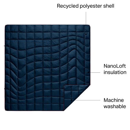 Rumpl - NanoLoft Puffy Solid 2-Person Blanket
