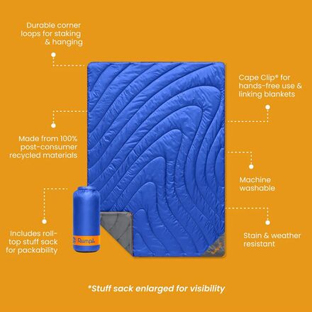 Rumpl - Original Puffy Solid 1-Person Blanket