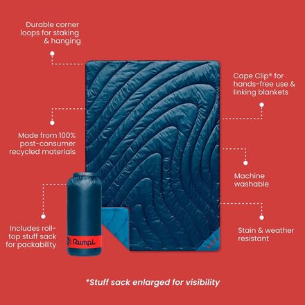 Rumpl - Original Puffy Solid 2-Person Blanket