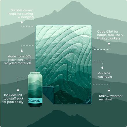 Rumpl - Original Puffy Fade 2-Person Blanket