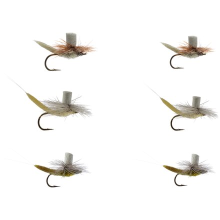 X-Fly Parachute Mayfly Assortment - 6-Pack