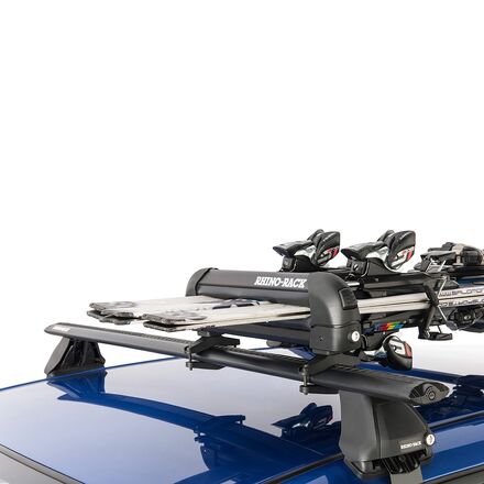 Rhino-Rack - Ski and Snowboard Carrier - 3 Skis or 2 Snowboards