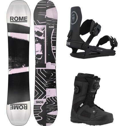 Boneless Snowboard + Ride C-6 Binding + Ride Octave Boot