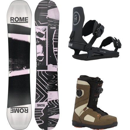 Boneless Snowboard + Ride C-6 Binding + Ride Octave Boot