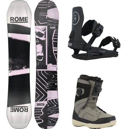 Boneless Snowboard + Ride C-6 Binding + Ride Octave Boot