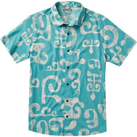 Roark - Bless Up Short-Sleeve Shirt - Men's - Aqua Print