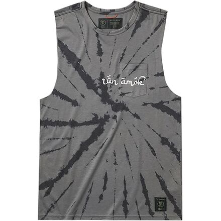Roark Revival - Mathis Knit Freedom & Chaos Cut-Off Tank Top - Men's - Charcoal