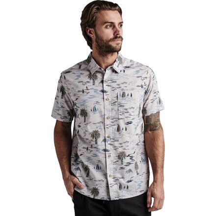 Roark - Journey Short-Sleeve Woven Shirt - Men's - Laguna Dusty Lilac