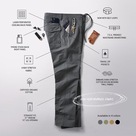 Roark - Layover Pro Traveler Pant - Men's