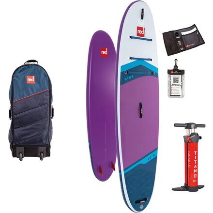 Red Paddle Co. - 10ft 6in Ride Purple MSL Inflatable SUP Package - 2022 - White/Purple