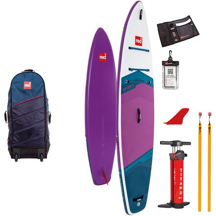 Red Paddle Co. - 11ft 3in Sport MSL Purple SUP Package - 2022 - White/Purple