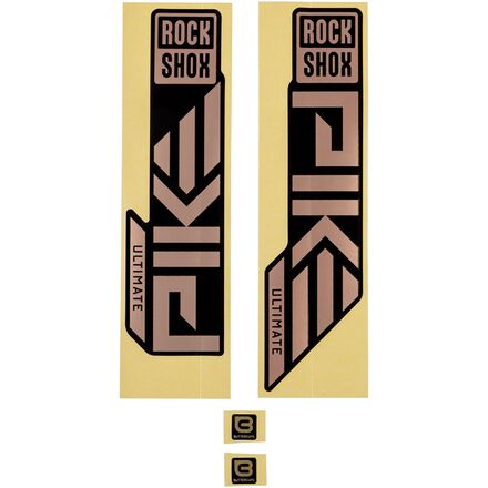 RockShox - Pike Ultimate Decal Kit - Copper Foil, 2023+