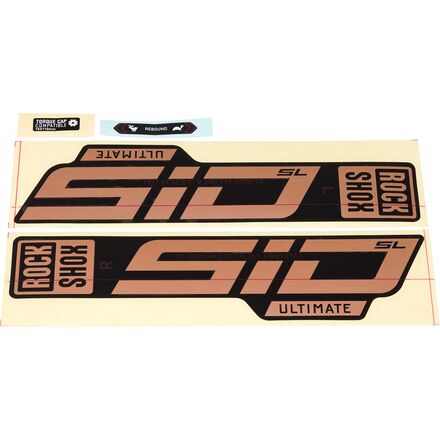 RockShox - SID SL Ultimate Decal Kit - Copper Foil