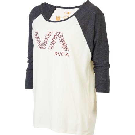RVCA - VA Leaf Raglan T-Shirt - 3/4-Sleeve - Women's