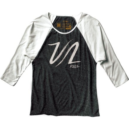 RVCA - VA Script T-Shirt - 3/4-Sleeve - Women's