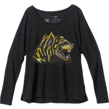 RVCA - Tiger Head T-Shirt - Long-Sleeve - Women's