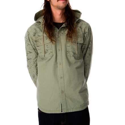 RVCA - Surplus Hooded Shirt - Long-Sleeve - Men's