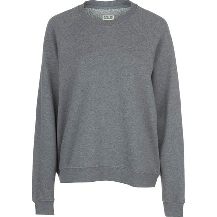 RVCA - Label Raglan Overdye Pullover Sweatshirt - Women's