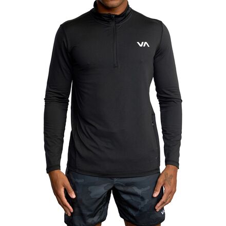 RVCA - Sport Vent Half-Zip Long-Sleeve Shirt - Men's - Black