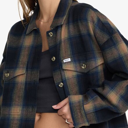 RVCA - Bonito Boxy Flannel Shirt - Women's