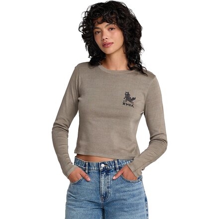 RVCA - Fortune Long-Sleeve Top - Women's - Olive Grey