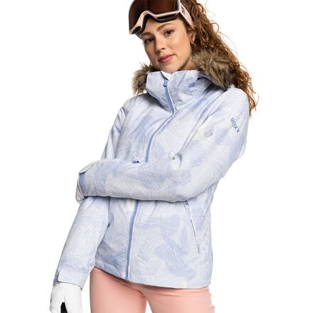 Roxy - Jet Ski Insulated Jacket - Women's - Egret Line Flowers