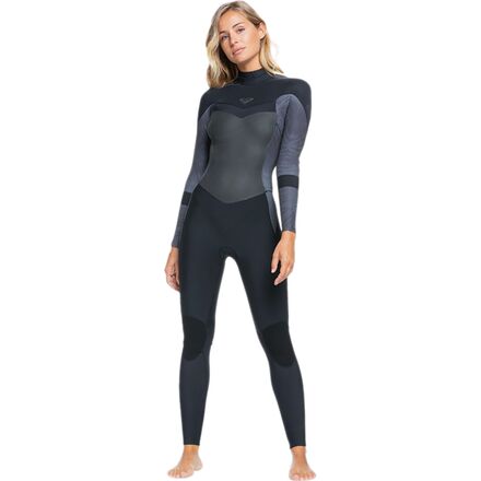 Roxy - Syncro 5/4/3 Back-Zip GBS Wetsuit - Women's - Jet/Black