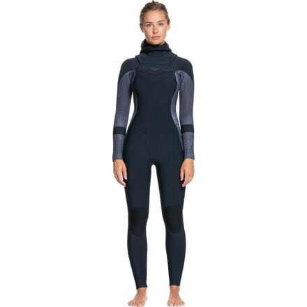 Roxy - Syncro 5/4/3 Hooded Full-Zip GBS Wetsuit - Women's - Jet/Black