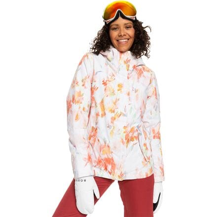 Roxy - Jetty Insulated Snow Jacket - Women's - Bright White Tenderness
