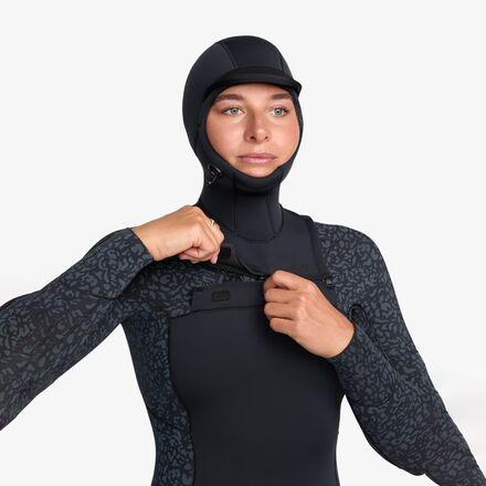 Roxy - 5/4/3mm Swell Series Chest Zip Hooded Wetsuit - Women's