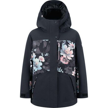 Floral Block Parka - Girls'